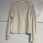 Aerie  ENDLESS SUMMER WOMENS CREAM LONG SLEEVE SHIRT MEDIUM Photo 1
