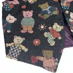 Vintage Teddy Bear Vest Teachercore Grandma Size M Photo 2