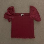 Urban Outfitters Magenta Smocked Top Photo 1