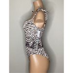 Anthropologie New. WET from L.A. zebra swimsuit.  small. Retails $148 Photo 5