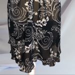 Apt. 9  semi sheer black nighty w/ white design Photo 3