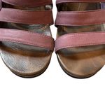 Dansko Leather Wedge Sandals Strappy Comfort Heel Size 40 Photo 1