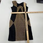 Motel  Rocks‎ Dress Womens Small Gold Colorblock Shimmer Sleeveless Party Mini Photo 5