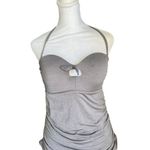 Athleta  - NWT Knot Bow Swim Beach Tankini Lined Ruched Padded HalterTop Sz M Photo 2