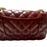 Elegant Burgundy Quilted Chain Bag Red Photo 1