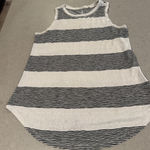Athleta  Striped Tank Top Women Size S White Black Racerback Casual Sleeveless Photo 0