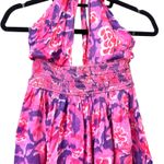 ROCOCO SAND‎ Floral Halter Mini Dress NWT Small Pink Photo 4