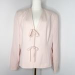 Ralph Lauren Polo  Vintage Women’s Silk Blend Blazer Pink Size 14 Photo 1