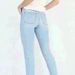 Madewell  9" Mid-Rise Skinny Crop Jeans in blue Asbury Wash: Button-Front Edition Photo 2