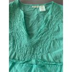 Secret Treasures Women's‎ Blue Embroidered V Photo 1