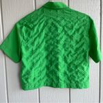 Jason Wu  Green Short Sleeve Cropped Button Down Size XS Photo 4