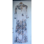 Free People After The Storm Maxi Dress Ivory Combo Ethereal Boho Western Size 0 Photo 7
