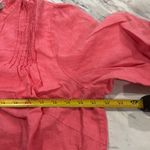 Lucy & Laurel Plus size  Coral Blouse with Paisley Detail Photo 7