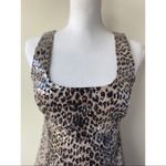 Vintage Olibel Inc Leopard Print Cocktail Dress Black Photo 3