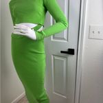 Nasty Gal  Women's Pale Green Bodycon Long Sleeve Dress Sz 4. #351 Photo 1
