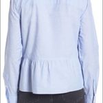 Madewell  Lakeside Peplum Shirt Waterfall Blue Photo 4