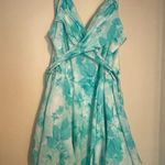 DO+BE Light teal and white boutique dress  Photo 0