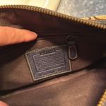 Coach  Bag Boho Leather Women’s Vintage Soho Chic Shoulder Tan Blue Photo 2