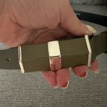 Diane Von Furstenberg Diane Von Furstenburg Olive Green Leather Belt Photo 4