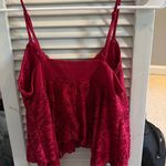 Urban Outfitters  red lacy flowy top Photo 1