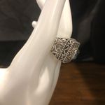 BARSE Blue Topaz Sterling Silver Filigree Cut Out Statement Ring Sz 7 Photo 10