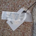 Mac Duggal Long Sleeve Sequin Midi Cocktail Dress Nude Blush Pink Size 4 Photo 8