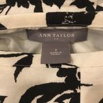 Ann Taylor Linen Toile Black Ivory Skirt Size 2 Photo 4