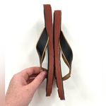 Tommy Hilfiger Black and Tan Jayne2 Thong Flip Flop Sandals Photo 2