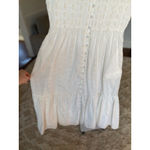 Coldwater Creek Cotton Maxi Dress Smocked S White Button Front Cottagecore Luxe Photo 8