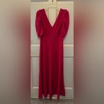 Banana Republic  Matte Silk Maxi Dress Coral Gem 14 NWT Photo 5