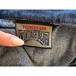 Vintage Blue  100% Cotton Made in USA Denim Maxi Dress Size 4 Photo 3