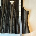 Casual Corner vintage cotton blend woven vest size 14 Photo 5