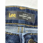 Lee Slim Fit Skinny Leg Mid Rise Jeans Women's 14 Short Blue Denim Photo 1
