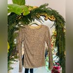 Free People gold rush Gold Sequin Long Sleeve Top nwt xs Photo 1