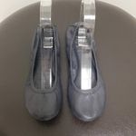 Tory Burch  Eddie Navy Blue Leather Ballet Flats 6 M Folding Elastic Rim *No box* Photo 1