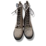 MIA NWT Audrina Lace-Up Boots Women's 8.5 Taupe Block Heel Zip Fall Photo 1