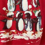 Blair {L} Penguin Tower Pyramid Vintage Grandma Sweatshirt Christmas Winter Photo 5