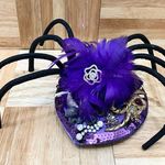 Customized Embellished Spider Fascinator Hat Halloween Costume Hat Photo 2