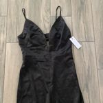 Dynamite  bare wide leg satin jumpsuit Photo 1