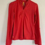 Lole  Orange Red Long Sleeve Athletic Top Activewear Comfy Casual Size Small Photo 0