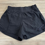 Lululemon  Hotty Hot Short High-Rise Long 4" Women Size 8 Black Photo 0