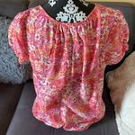 Gloria Vanderbilt Colorful Floral Blouse Size M Photo 4