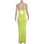 BAOBAB Grace Knit Maxi Dress, Limoncello, Medium Green Photo 6