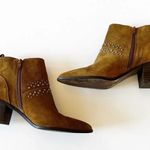 Lucky Brand  Brown Suede Studded Ankle‎ Boot Latinia Size 9.5 Coastal Cowgirl Photo 12