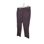 Jessica London Women Pants 16W Cropped Pullon Geometric Elastic Waist Multicolor Photo 8