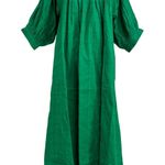 Never A Wallflower High Neck Dress Kelly Green Cotton Windowpane Size XS Photo 0