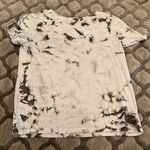 Alice + Olivia  Black and White Tie Dye Shirt Photo 0