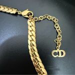 Christian Dior Vintage CD Gold Tone Pave Crystal Enamel Statement Necklace 34g. Photo 13