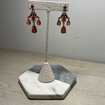‎Dangling Costume Jewelry. Gold/Burnt Red Gold Photo 2