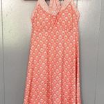 prAna Coral Orange Safari Racerback Build-in-bra Athletic Outdoor Dress S Photo 0